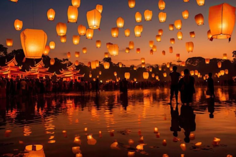 Festival das Lanternas na Tailândia
